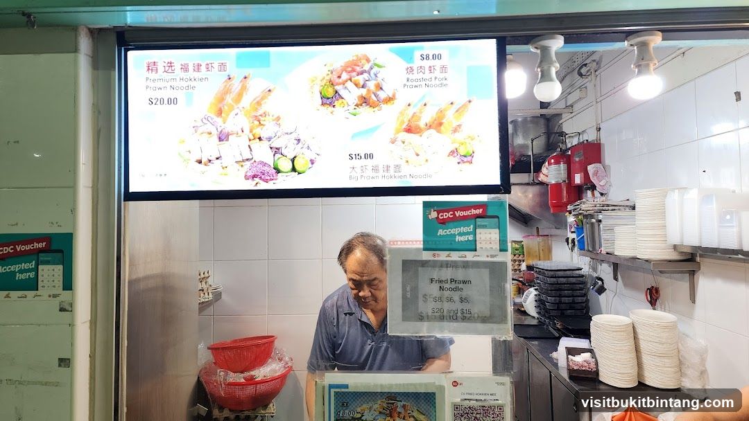Hokkien Prawn Noodle Menu