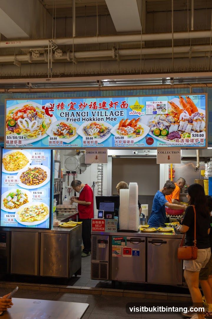 Changi Village Fried Hokkien Mee Menu