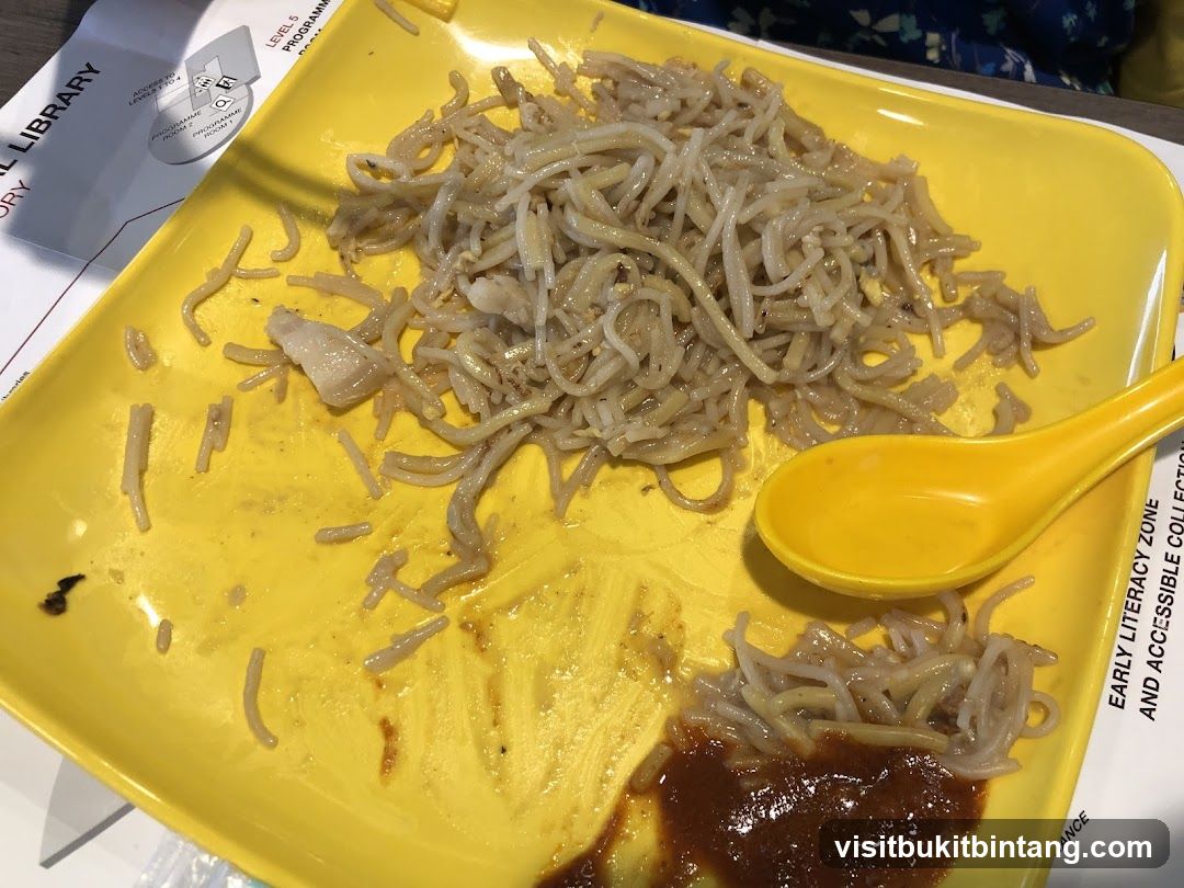 Noodles on a Yellow Plate