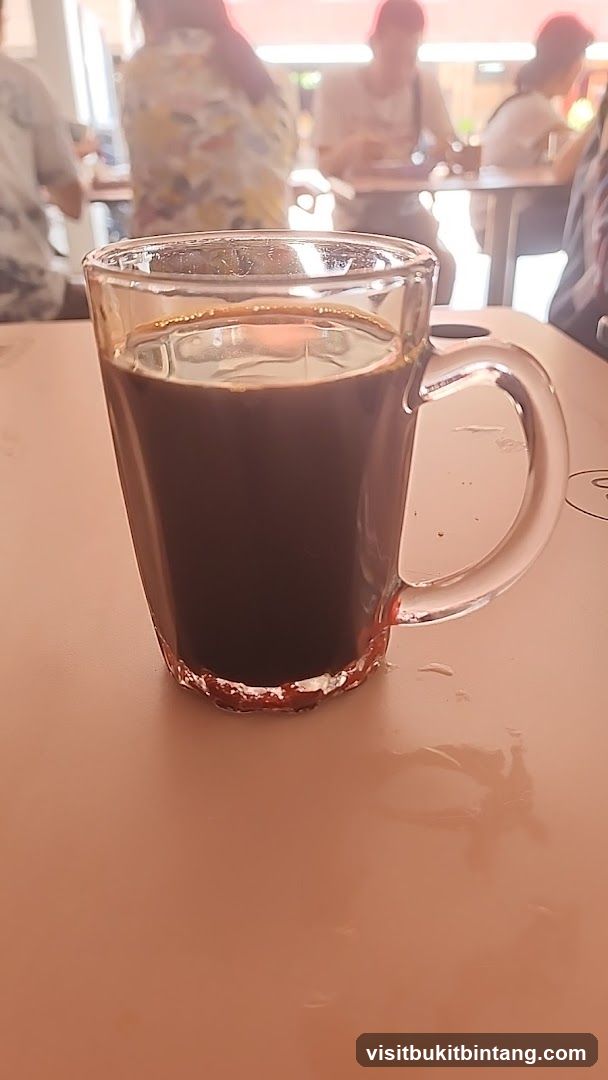 Coffee in a glass mug