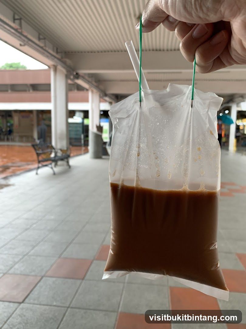 Beverage in a Plastic Bag
