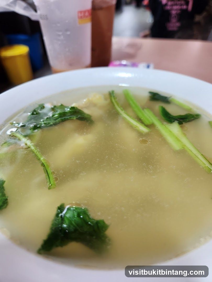 Soup with Greens and Noodles