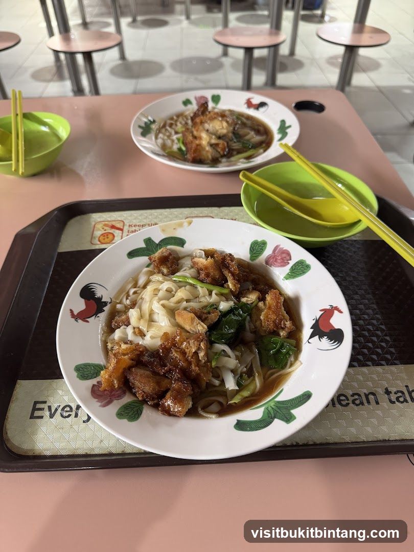 Noodles with Fried Chicken