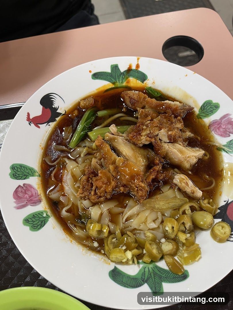 Noodles with Fried Chicken