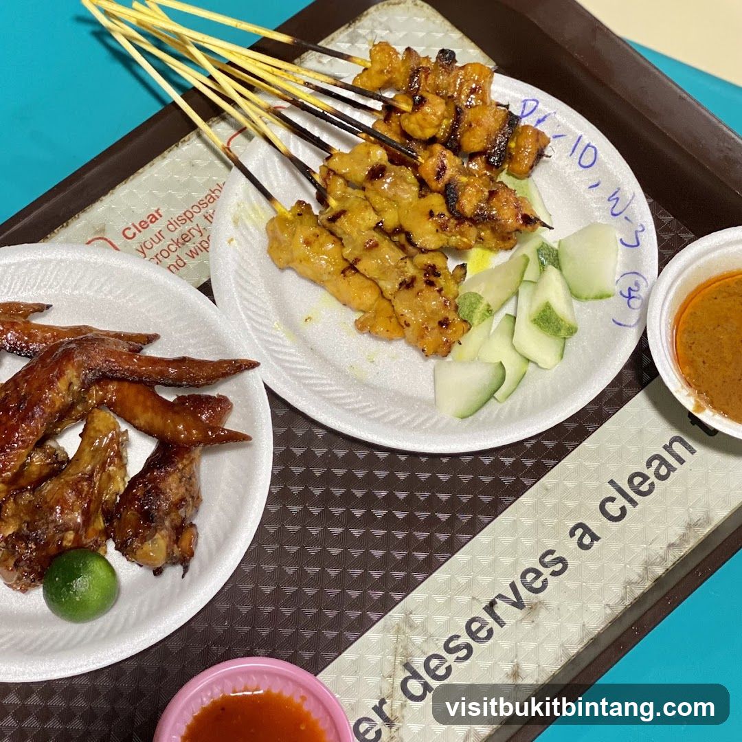 Chicken Satay and Wings