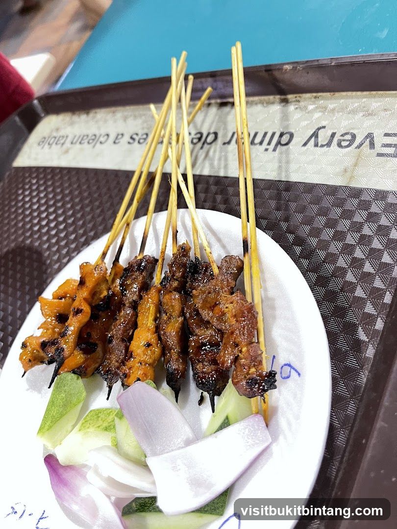 Plate of Satay Skewers