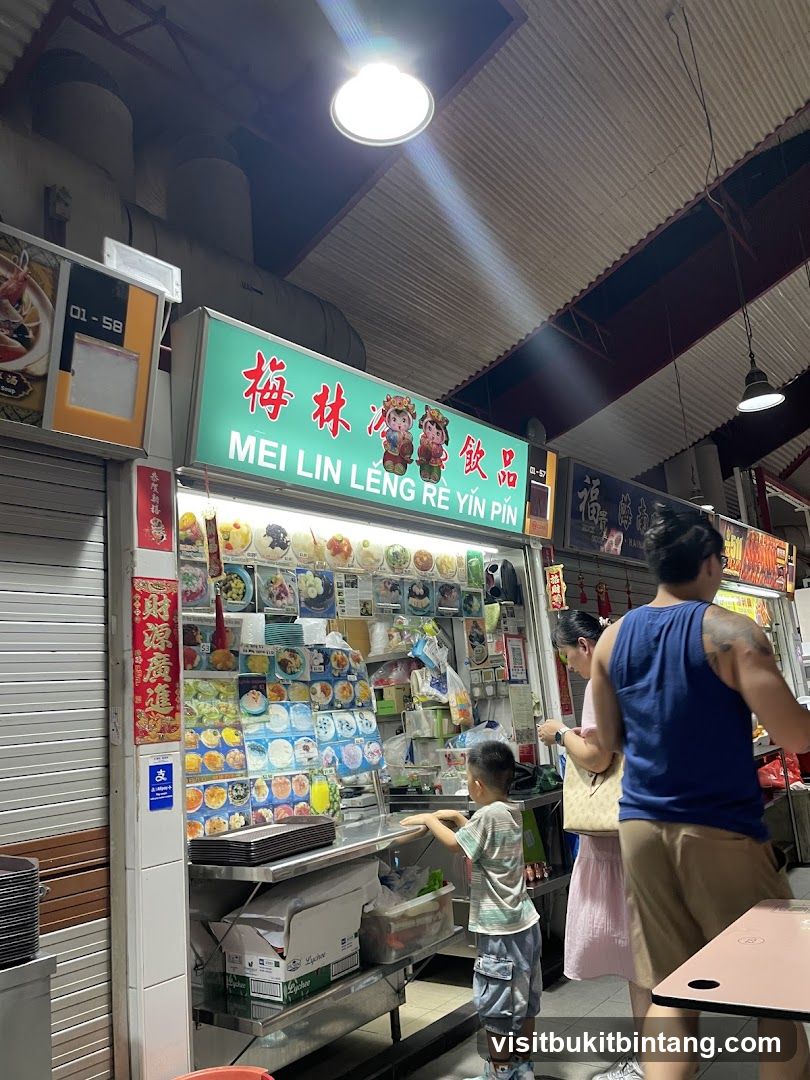 Dessert Stall with Pictures of Desserts