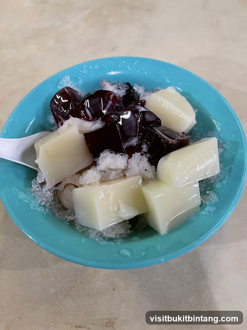 Dessert with Jelly and Ice