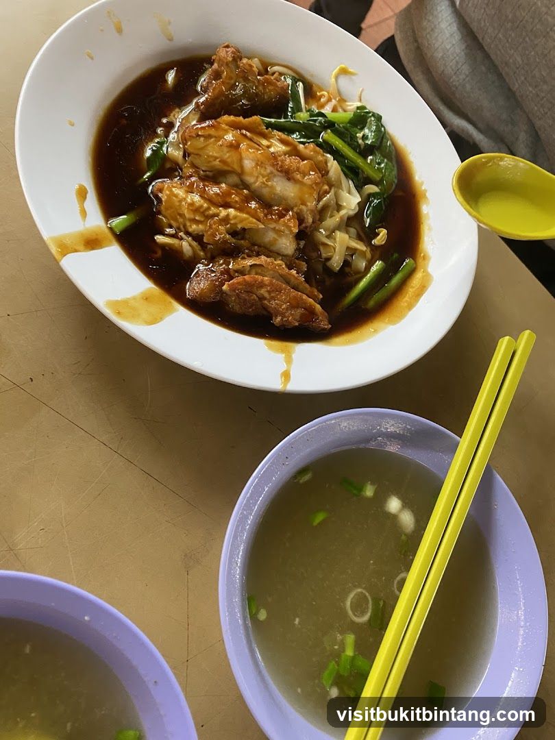 Noodles with Meat and Greens