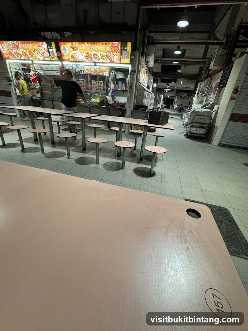Food Stall with Seating Area