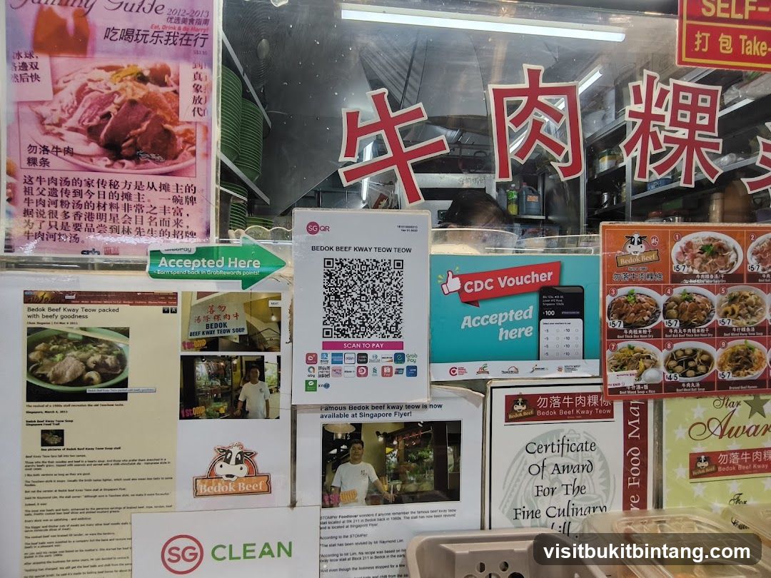 Bedok Beef Kway Teow Stall Advertisements