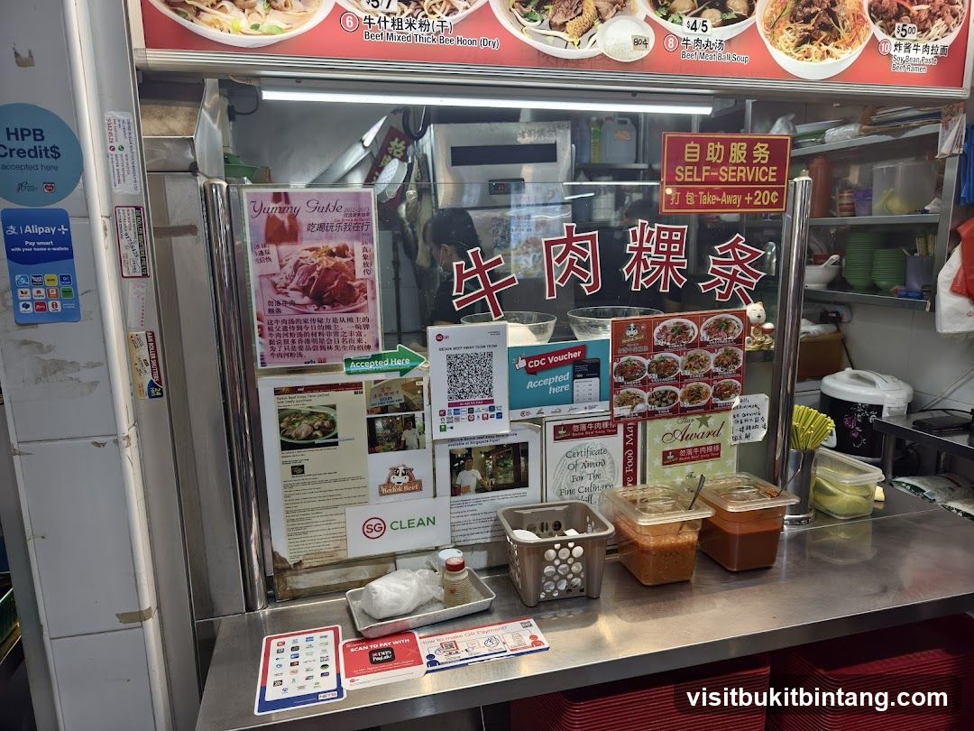Beef Noodle Stall Counter