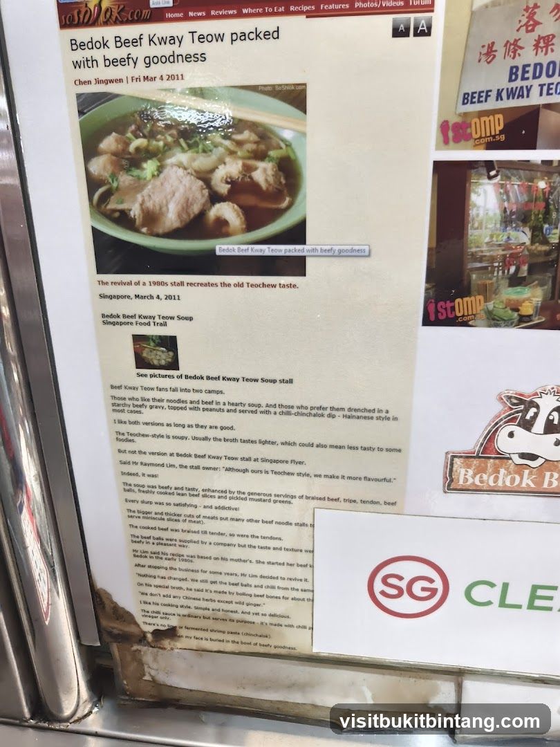 Bedok Beef Kway Teow packed with beefy goodness