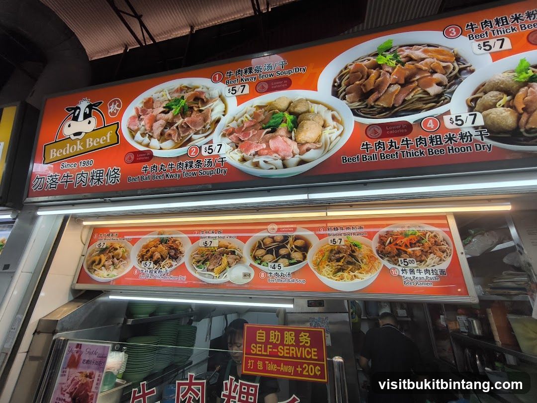 Bedok Beef Menu