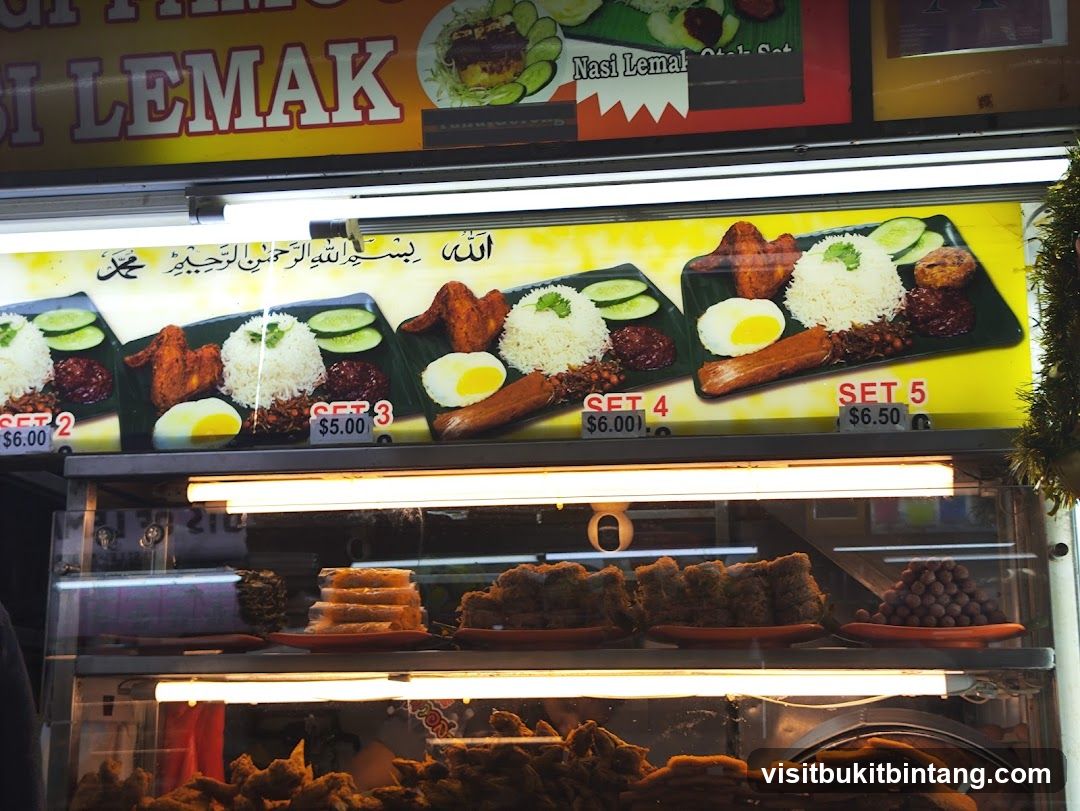 Nasi Lemak Food Display
