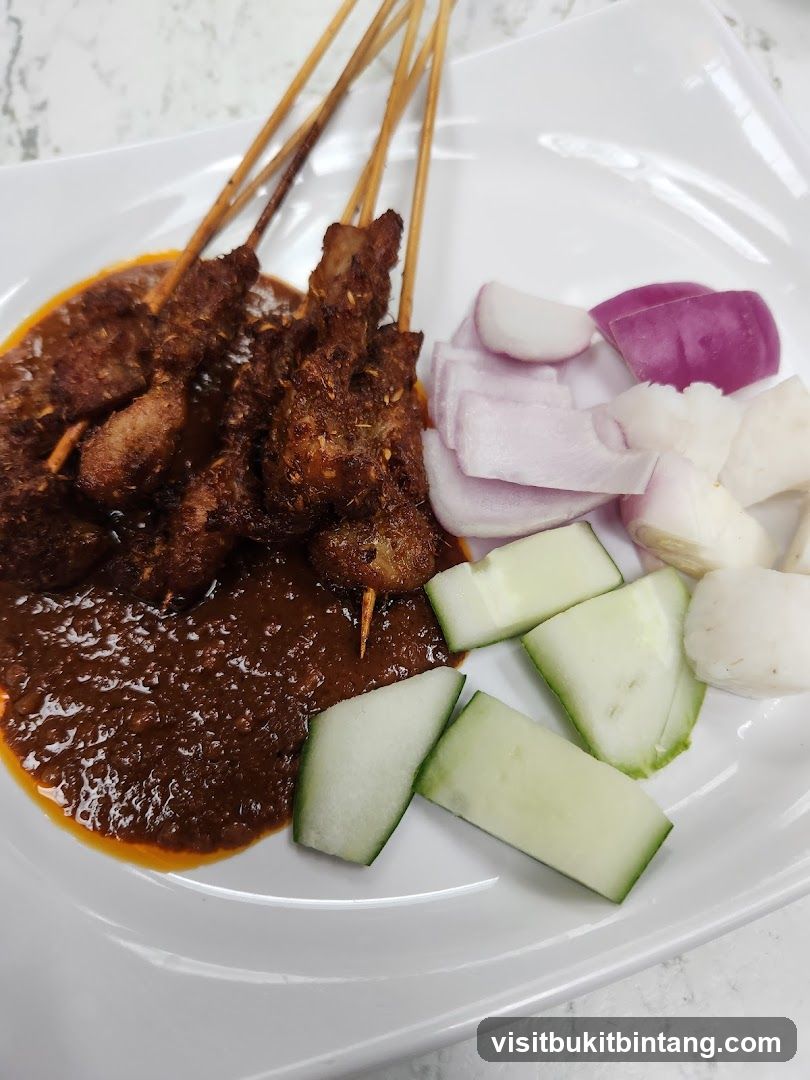 Chicken Satay with Peanut Sauce and Accompaniments