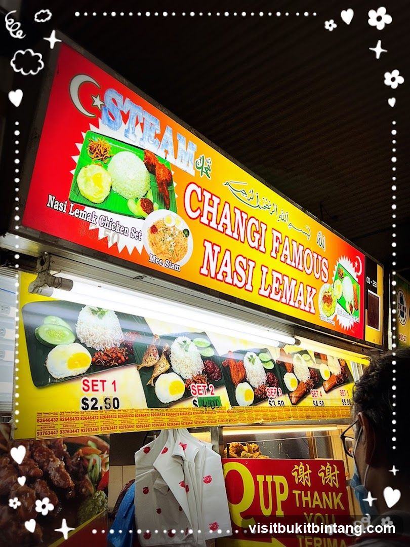 Changi Famous Nasi Lemak Menu
