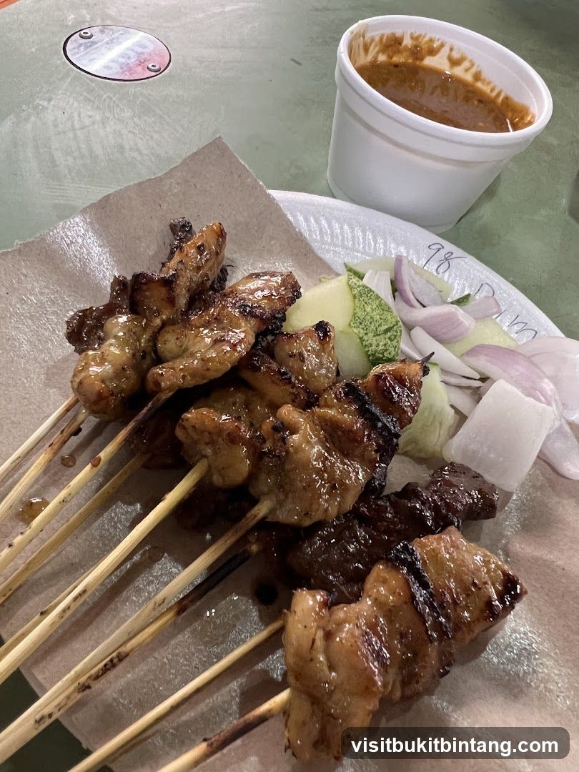 Chicken and Beef Satay with Peanut Sauce