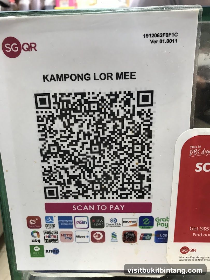 Kampong Lor Mee Payment QR Code