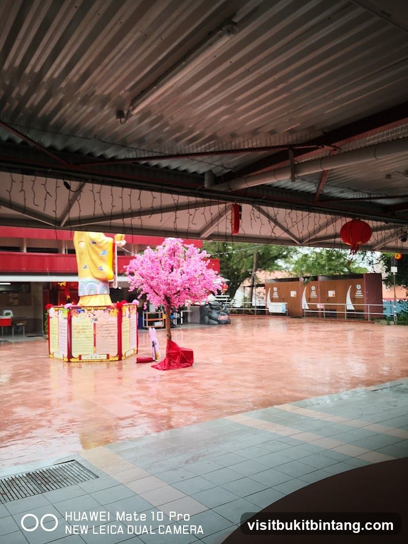 Outdoor Courtyard with Decorations