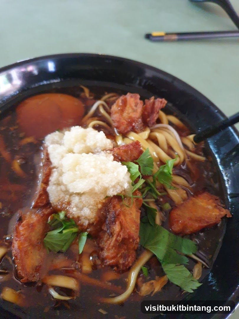 Noodle Soup with Meat and Egg