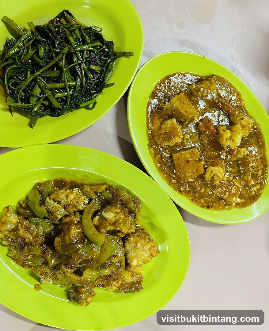 Three Plates of Food