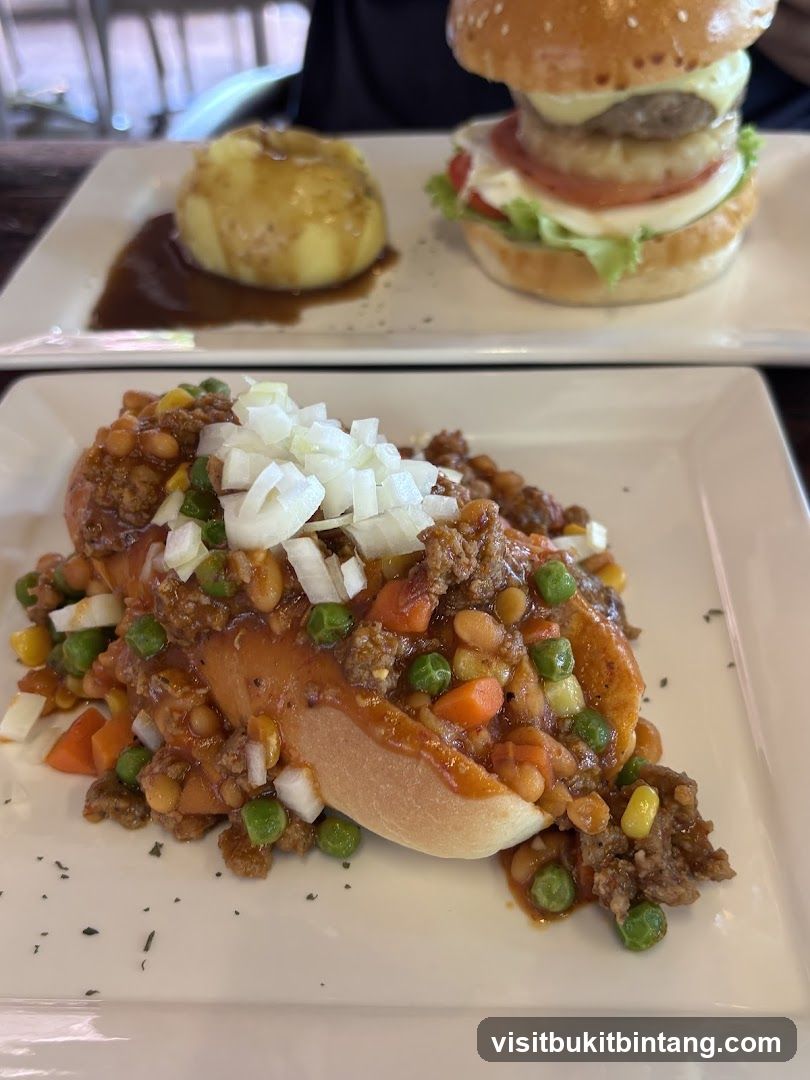 Sloppy Joe and Burger