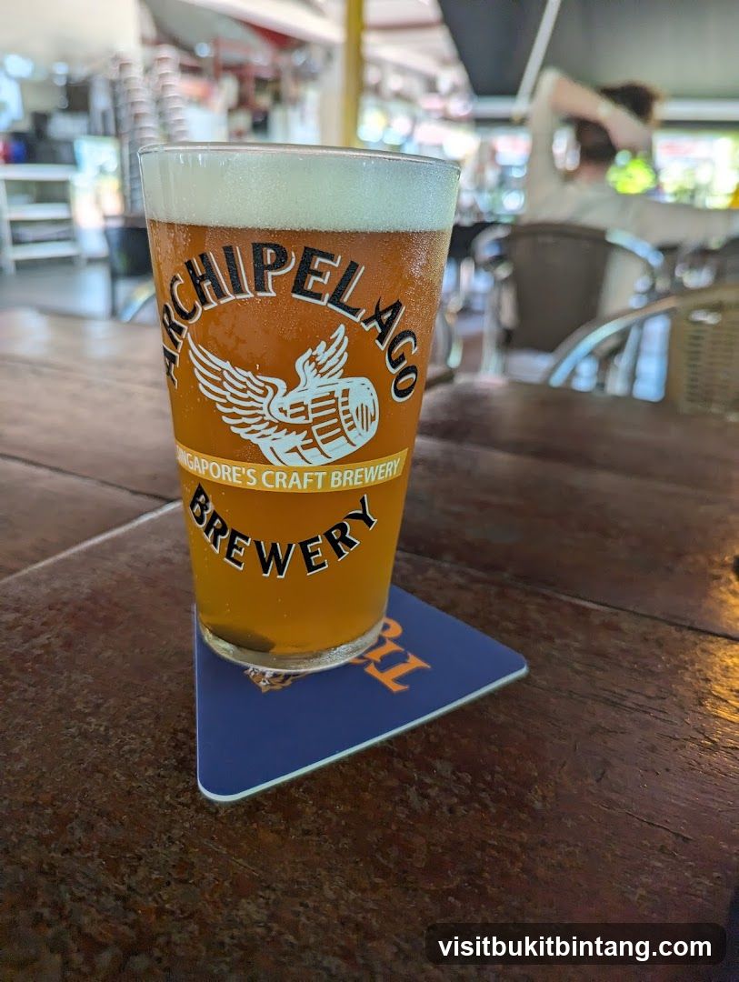 Beer with brewery logo