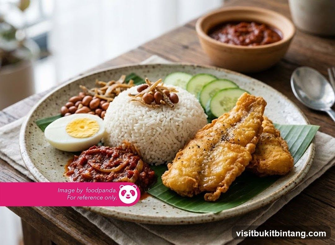 Nasi Lemak with Fried Fish