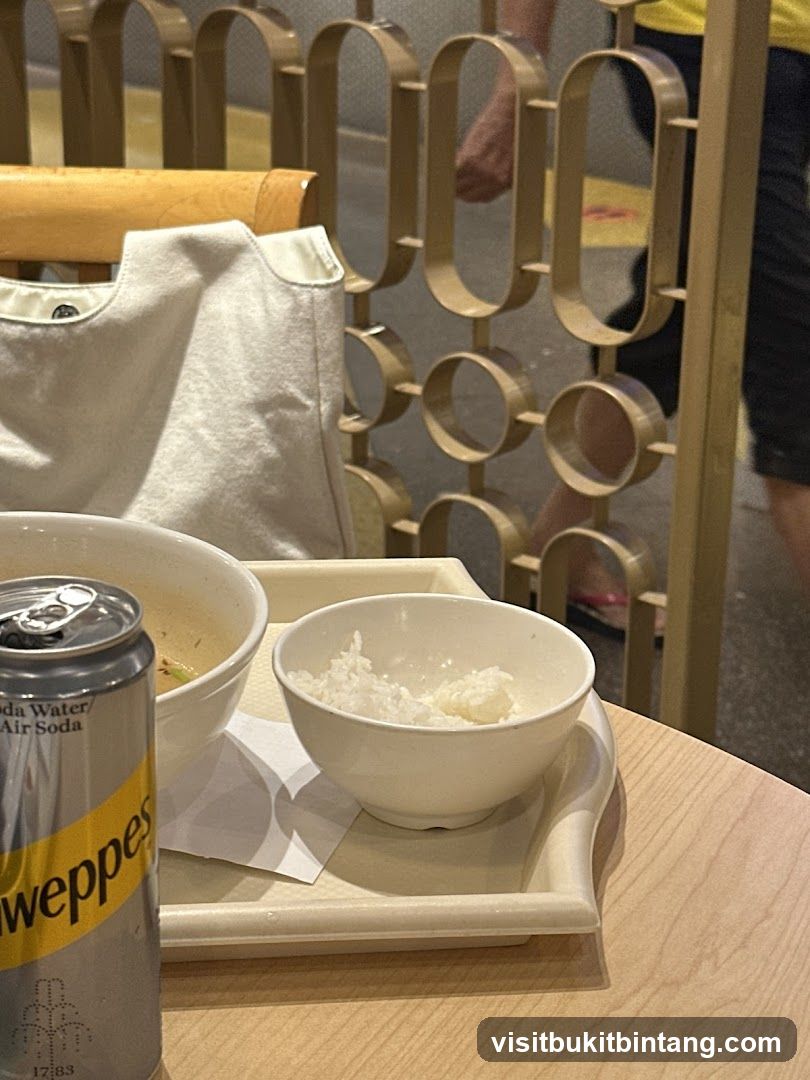 Meal with Schweppes Drink