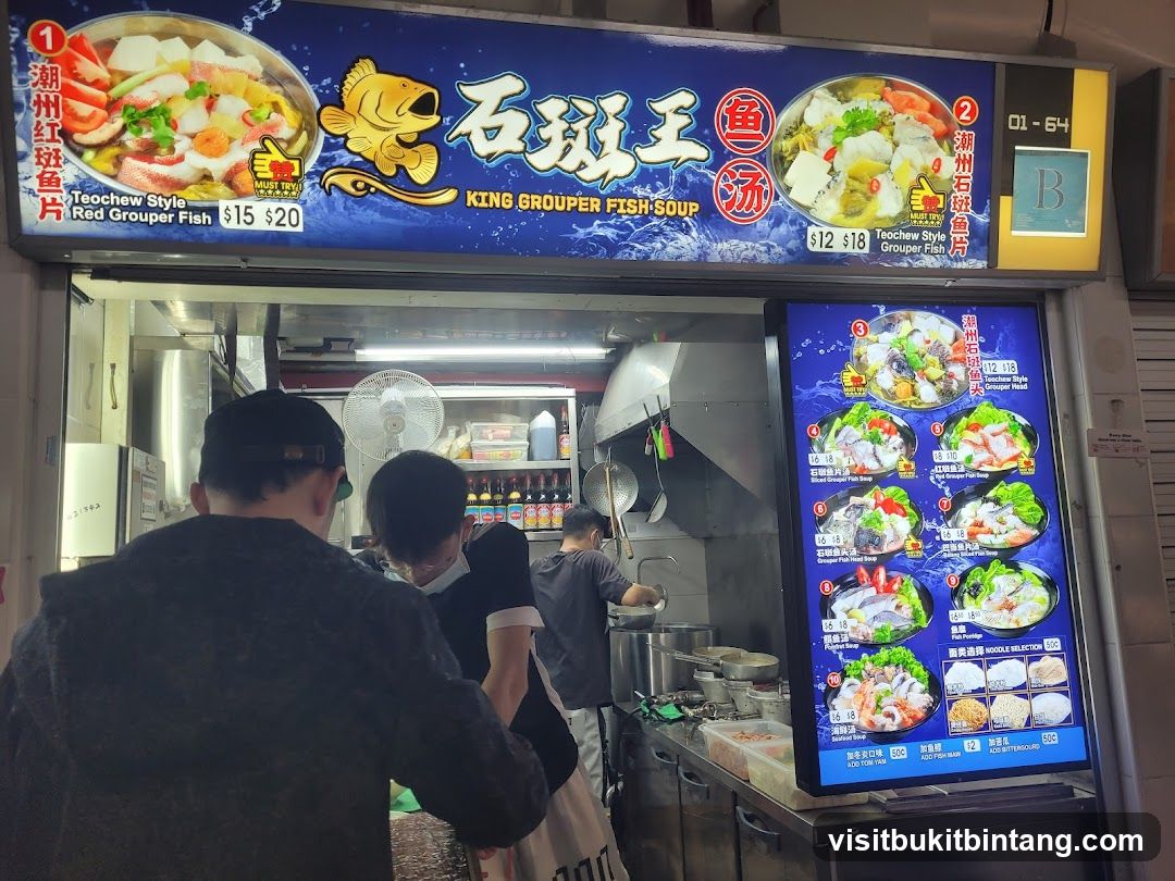 King Grouper Fish Soup Stall