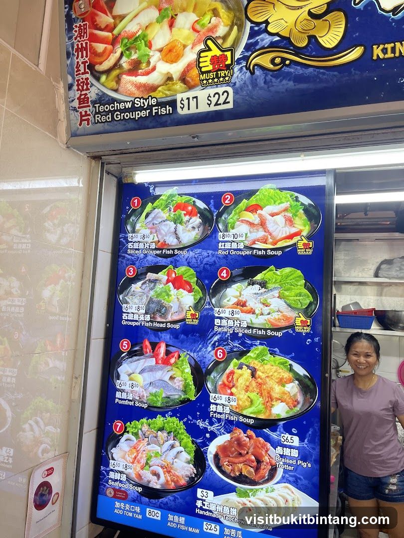 Fish Soup Menu