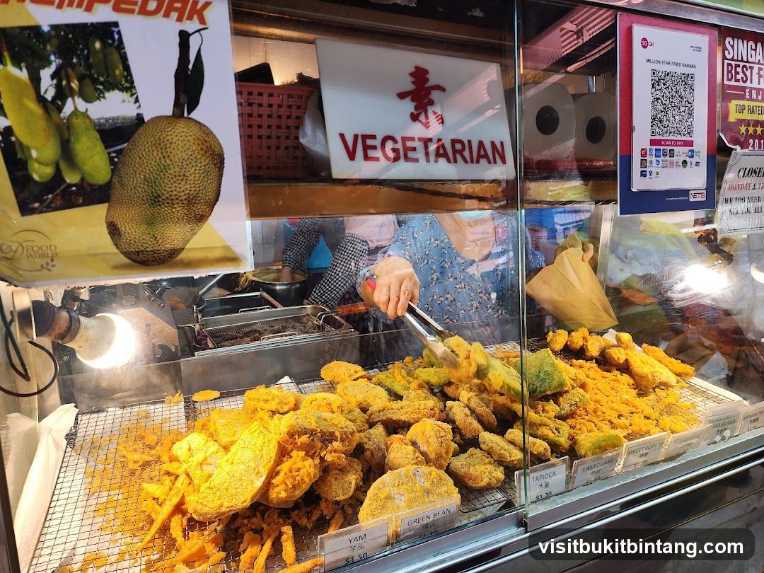 Fried Vegetarian Food Stall