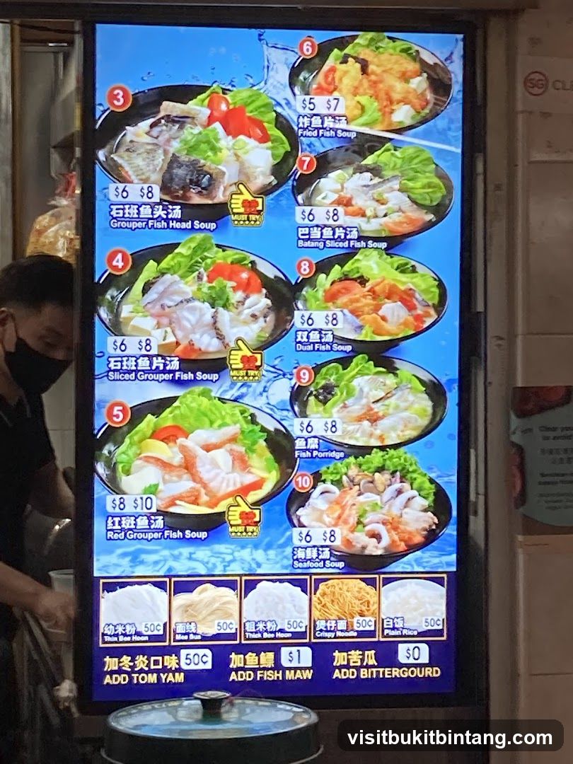 Fish Soup Menu