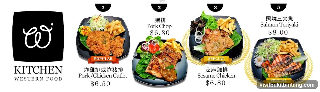Kitchen Western Food Menu