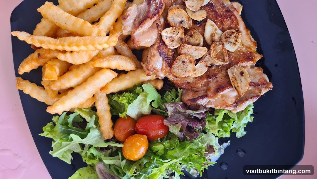Garlic Chicken Steak with Fries