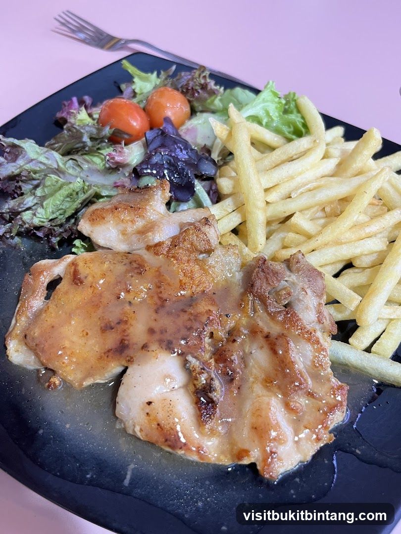 Chicken with Fries and Salad