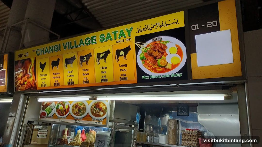 The Changi Village Satay Menu