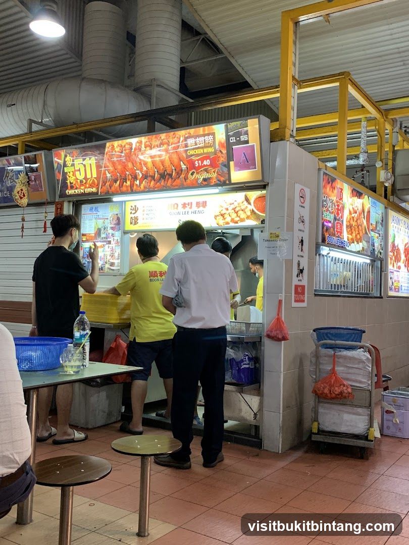 Food Stall with Chicken Wings