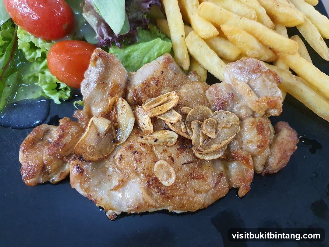 Garlic Chicken with Fries