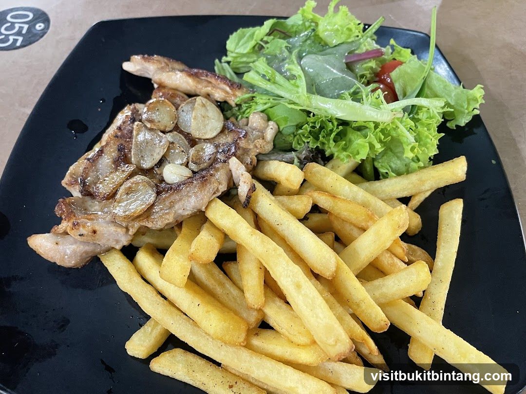 Chicken Steak with Fries and Salad