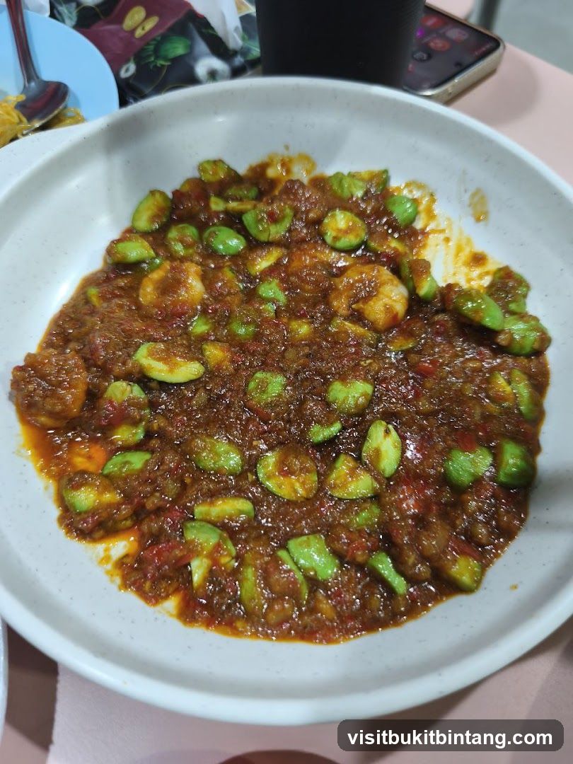 Stir-fried Petai with Shrimp