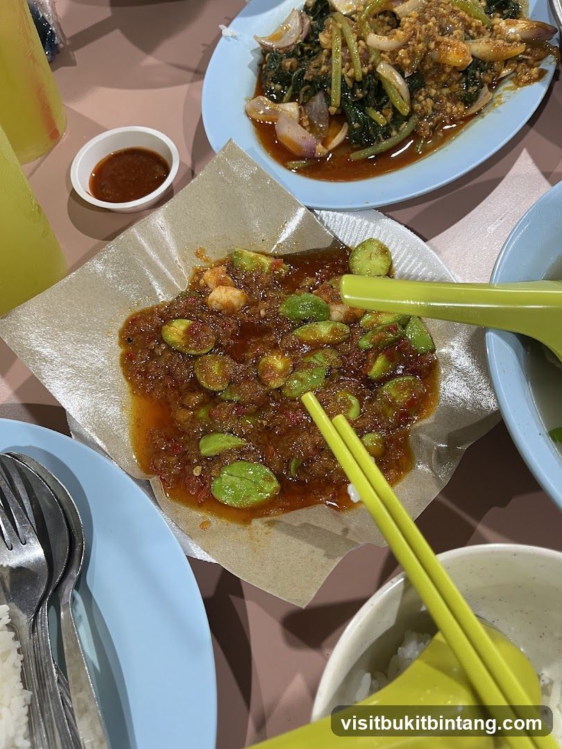 Stir-fried Petai with Shrimp