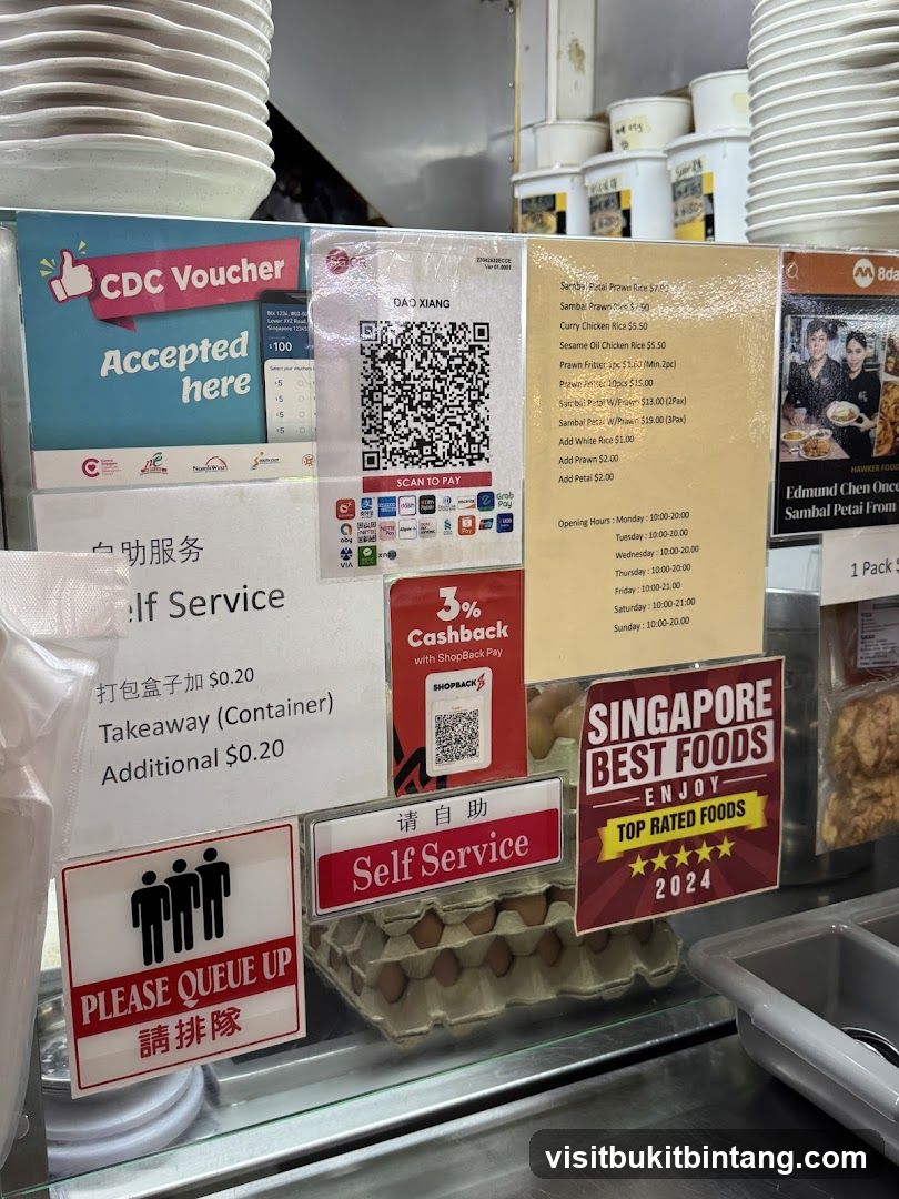 Food Stall Signage