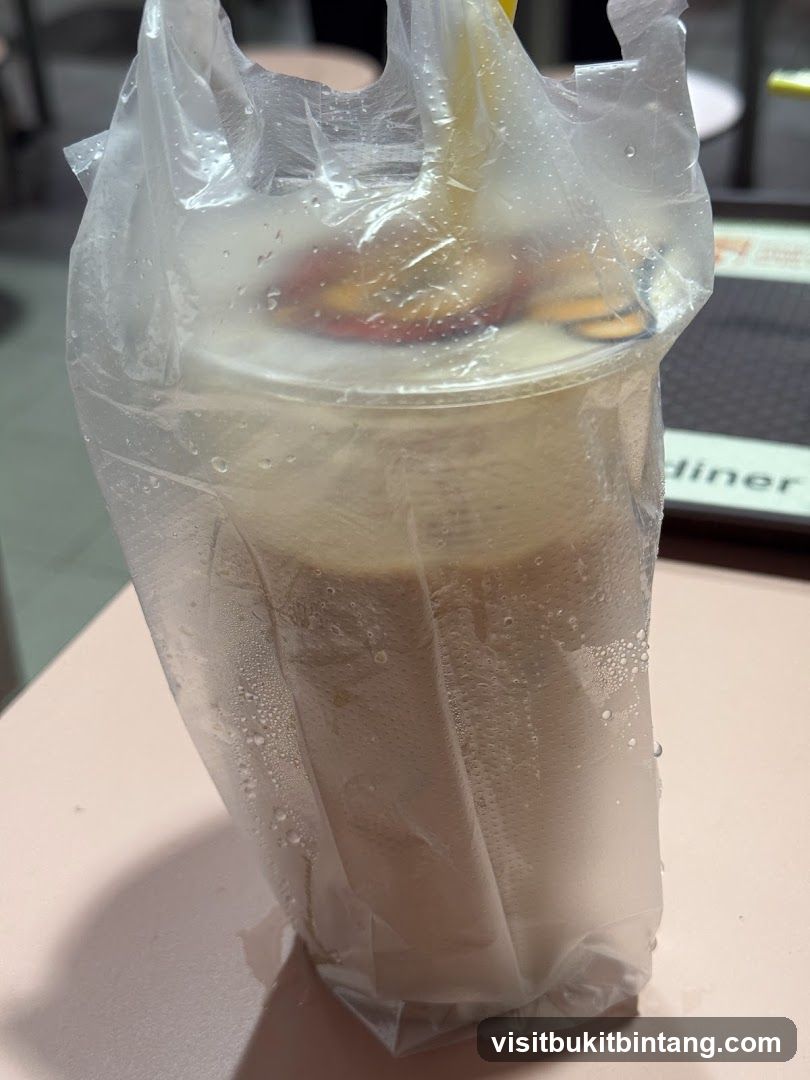 Beverage in Plastic Bag