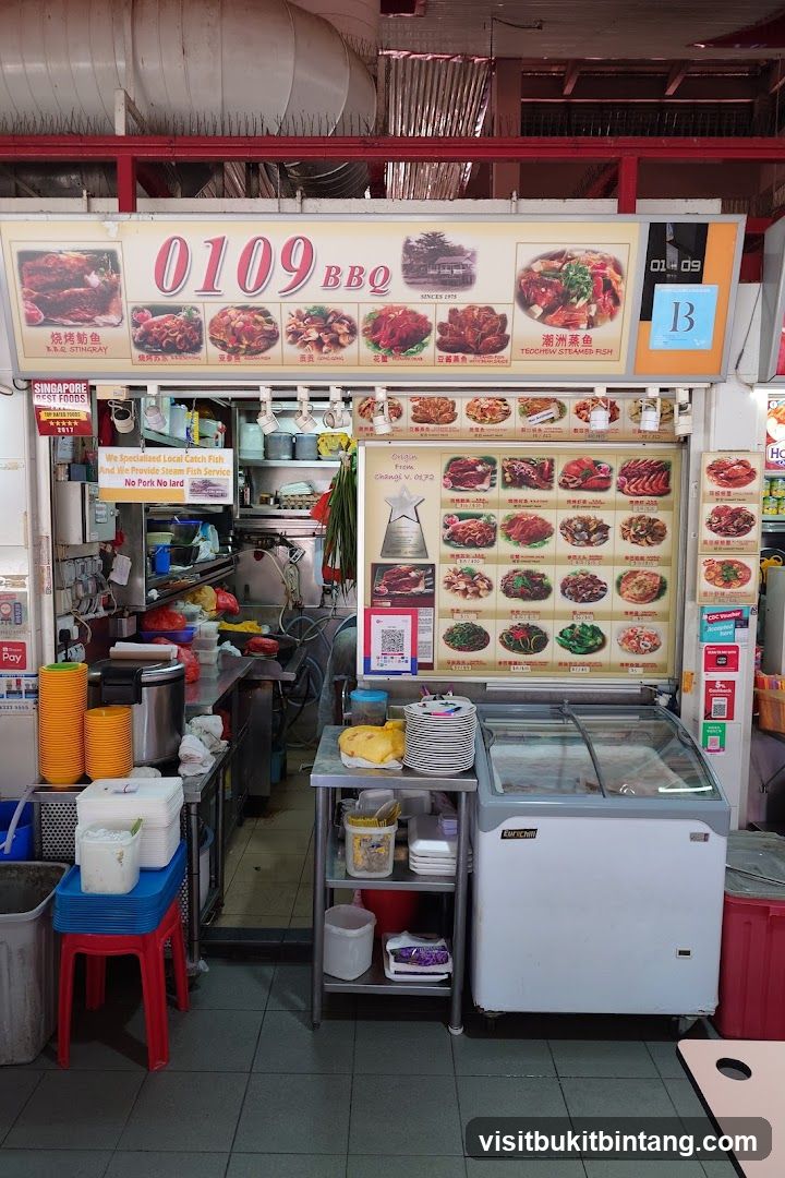 BBQ and Steamed Fish Stall