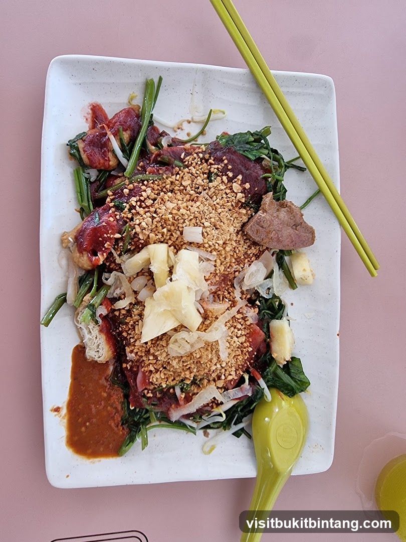 Salad with Peanuts and Sauce