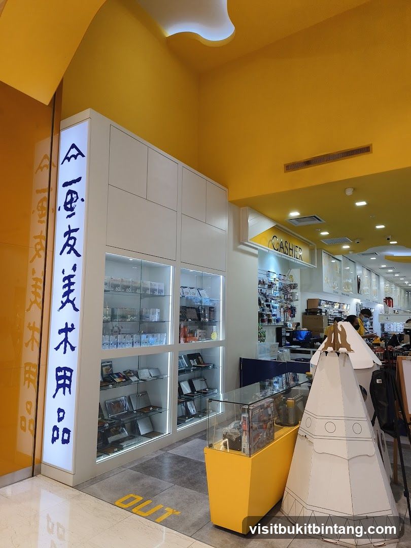 Store Interior with Display Cases and Cashier