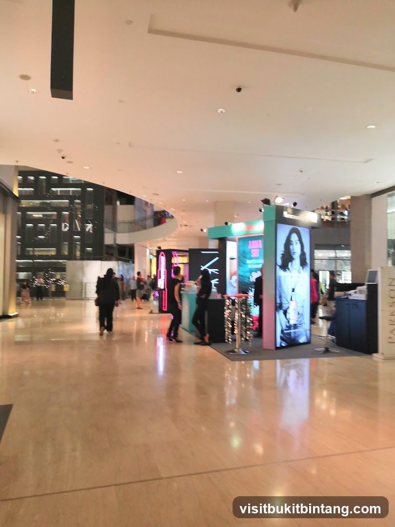 Mall Interior with Display Booths