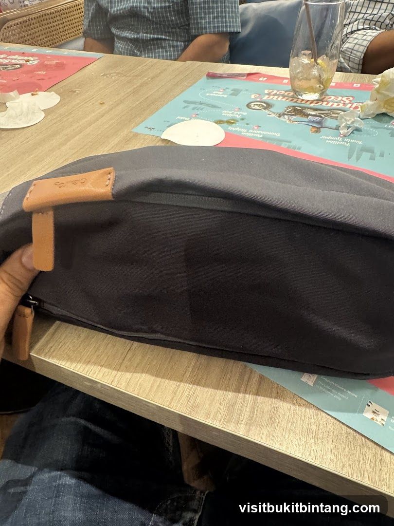 Table with Placemats and Bag